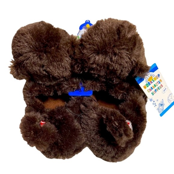NWT Build A Bear Boys Monkey Slippers With Gripper Soles - Picture 13 of 14